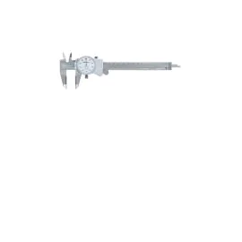 Mitutoyo 505-738 Dial Caliper ID/OD Carbide Tipped Jaws, Range 0-6"