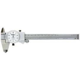 Mitutoyo 505-742J Dial Caliper, Silver Cover Type, Range 0-6"
