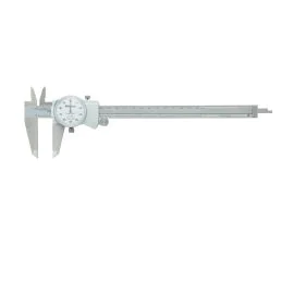 Mitutoyo 505-743J Dial Caliper, Silver Cover Type, Range 0-8"