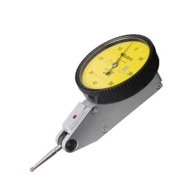 Mitutoyo 513-474-10E Dial Test Indicator   Horizontal, Ruby Stylus, Plus set, 0.8 mm Range / 0.01 mm Graduation