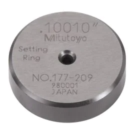 Mitutoyo 177-209 Setting Ring, 0,1", Steel