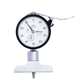 Mitutoyo 7211A Dial Depth Gauge, Range 0-200mm, Graduation 0.01mm, Base 63.5mm