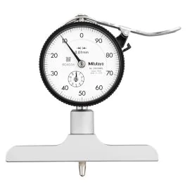 Mitutoyo 7212A Dial Depth Gauge, Range 0-200mm, Graduation 0.01mm, Base 101.6mm