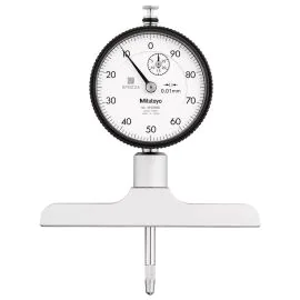Mitutoyo 7214A Dial Depth Gauge, Range 0-210mm, Graduation 0.01mm, Base 101.6mm