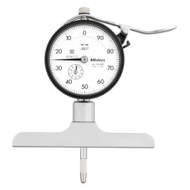 Mitutoyo 7218A Dial Depth Gauge, Range 0-8", Graduation 0.001", Base 101.6mm