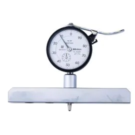 Mitutoyo 7221A Dial Depth Gauge, Range 0-200mm, Graduation 0.01mm, 150mm Base, 3 Mounting Positions