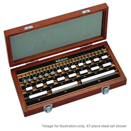 Mitutoyo 516-910-11 (Grade 0) 49 Piece Steel Gauge Block Set BS