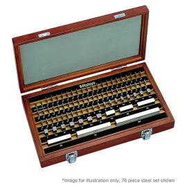 Mitutoyo 516-401-16 (Grade 00) 81 Piece Steel Gauge Block Set ASME