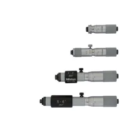 Mitutoyo 133-903 Tubular Inside Micrometer Set, 2–6", 4 pcs.
