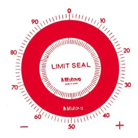 Mitutoyo 136420 Limit Stickers, Red, Pack of 10