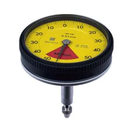 Mitutoyo 2960A Back Plunger Dial Indicator, Graduation 0.01mm, Range 1mm