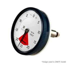 Mitutoyo 2961A Back Plunger Dial Indicator, Graduation .0005", Range .04"
