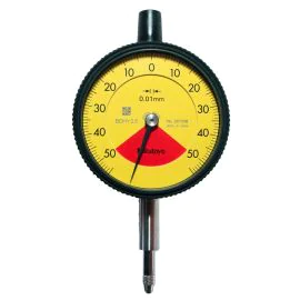 Mitutoyo 2972AB One Revolution Dial Indicator, Graduation 0.01mm, Range 1mm