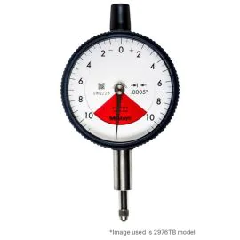 Mitutoyo 2976AB One Revolution Dial Indicator, Graduation .0005", Range .02"
