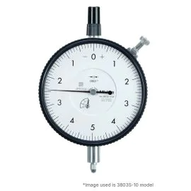 Mitutoyo 3803A-10 Large Dial Indicator, Graduation .0001", Range .025"