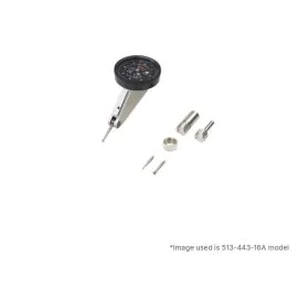 Mitutoyo 513-443-16T Dial Test Indicator   Horizontal 20° Face, Basic set, 0.016" Range / 0.0001" Graduation
