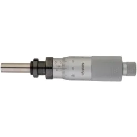 Mitutoyo 110-101 Differential Screw Micrometer Head, Range 0-2.5mm, Graduation 0.001mm, Locknut Stem, Flat Spindle, Standard graduation