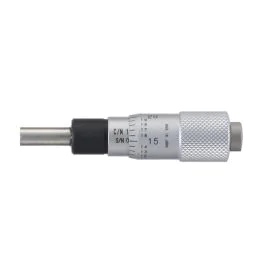 Mitutoyo 148-112-10 Small Standard Micrometer Head, Range 0-0.5", Graduation 0.001", Plain Stem
