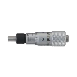 Mitutoyo 148-202-10 Short Range Small Micrometer Head, Range 0-0.25", Graduation 0.001", Plain Stem