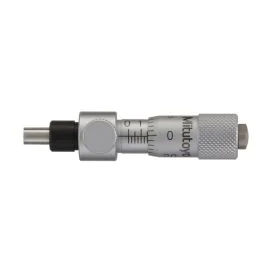 Mitutoyo 148-230-10 Locking Screw Micrometer Head, Range 0-0.25", Graduation 0.001", Plain Stem