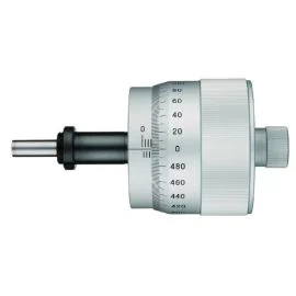 Mitutoyo 152-283 Large Thimble Micrometer Head, Range 0-10mm, Graduation 0.002mm, Locknut Stem