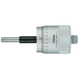Mitutoyo 152-332 Large Thimble Micrometer Head, Range 0-25mm, Graduation 0.002mm, Plain Stem