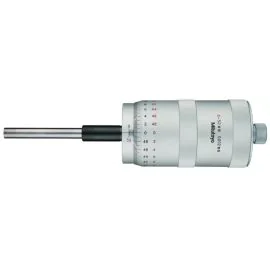 Mitutoyo 152-380 Large Thimble Micrometer Head, Range 0-50mm, Graduation 0.002mm, Plain Stem, Bidirectional graduation