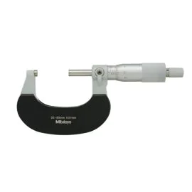 Mitutoyo 102-302 Outside Micrometer, Range 25-50mm, Graduation 0.01mm, Cut-Away Frame