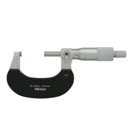Mitutoyo 102-312 Outside Micrometer, Range 25-50mm, Graduation 0.001mm, Cut-Away Frame