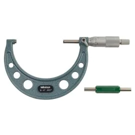 Mitutoyo 103-180 Outside Micrometer, Range 3-4", Graduation 0.001", Ratchet Stop