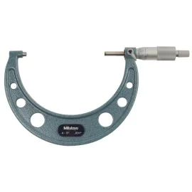Mitutoyo 103-181 Outside Micrometer, Range 4-5", Graduation 0.001", Ratchet Stop