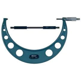 Mitutoyo 103-186 Outside Micrometer, Range 9-10", Graduation 0.001", Ratchet Stop