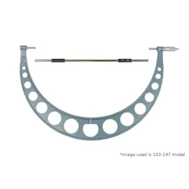 Mitutoyo 103-198 Outside Micrometer, Range 21-22", Graduation 0.001", Ratchet Stop