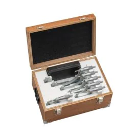 Mitutoyo 103-904-10 Outside Micrometer Set, Range 0-6", 6 Pieces, Graduation 0.001"