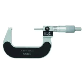 Mitutoyo 193-113 Mechanical Counter Micrometer, Range 50-75mm, Graduation 0.001mm, Ratchet Stop
