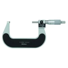 Mitutoyo 193-114 Mechanical Counter Micrometer, Range 75-100mm, Graduation 0.001mm, Ratchet Stop