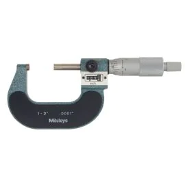 Mitutoyo 193-212 Mechanical Counter Micrometer, Range 1-2", Graduation 0.0001", Friction Thimble