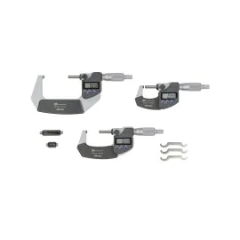 Mitutoyo 293-962-30 Digital Micrometer IP65 Set, 0-75mm (3 pcs.)