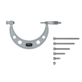 Mitutoyo 104-137 Interchangeable Anvil Micrometer, Range 0-6", Graduation 0.001"