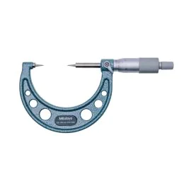 Mitutoyo 112-166 Point Micrometer, Range 25-50mm, Graduation 0.01mm, 15°