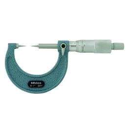 Mitutoyo 112-177 Point Micrometer, Range 0-1", Graduation 0.001", 15°