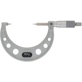 Mitutoyo 112-191 Point Micrometer, Range 2-3", Graduation 0.001", 15°