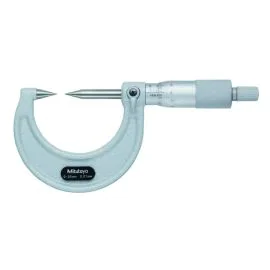 Mitutoyo 112-201 Point Micrometer, Range 0-25mm, Graduation 0.01mm, 30°
