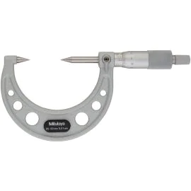 Mitutoyo 112-202 Point Micrometer, Range 25-50mm, Graduation 0.01mm, 30°