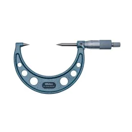 Mitutoyo 112-215 Point Micrometer, Range 50-75mm, Graduation 0.01mm, 30°