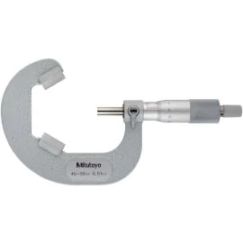 Mitutoyo 114-104 Three-Flute V-Anvil Micrometer, Range 40-55mm, Graduation 0.01mm