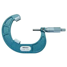 Mitutoyo 114-106 Three-Flute V-Anvil Micrometer, Range 70-85mm, Graduation 0.01mm