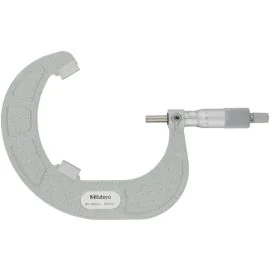 Mitutoyo 114-107 Three-Flute V-Anvil Micrometer, Range 85-100mm, Graduation 0.01mm