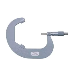 Mitutoyo 114-108 Three-Flute V-Anvil Micrometer, Range 100-115mm, Graduation 0.01mm