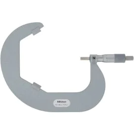 Mitutoyo 114-109 Three-Flute V-Anvil Micrometer, Range 115-130mm, Graduation 0.01mm